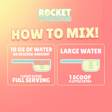 Load image into Gallery viewer, Rocket Hydration Lemonade - Naturally Flavored Electrolyte Drink Mix 40 Servings