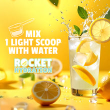 Load image into Gallery viewer, Rocket Hydration Lemonade - Naturally Flavored Electrolyte Drink Mix 40 Servings
