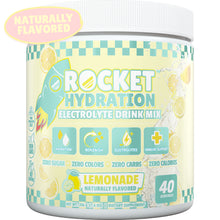 Load image into Gallery viewer, Rocket Hydration Lemonade - Naturally Flavored Electrolyte Drink Mix 40 Servings
